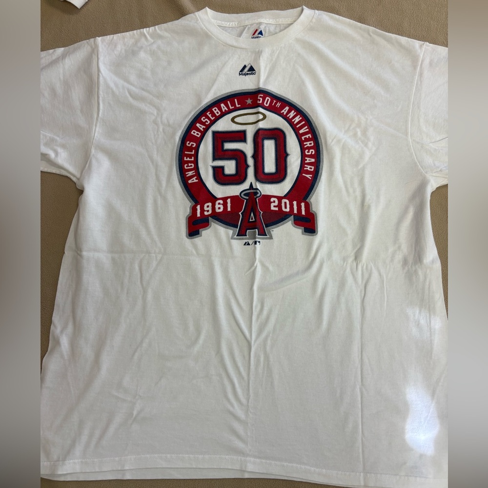 2011 ANGELS BASEBALL 50th Anniversary UNISEX Shirt ⚾️ XL